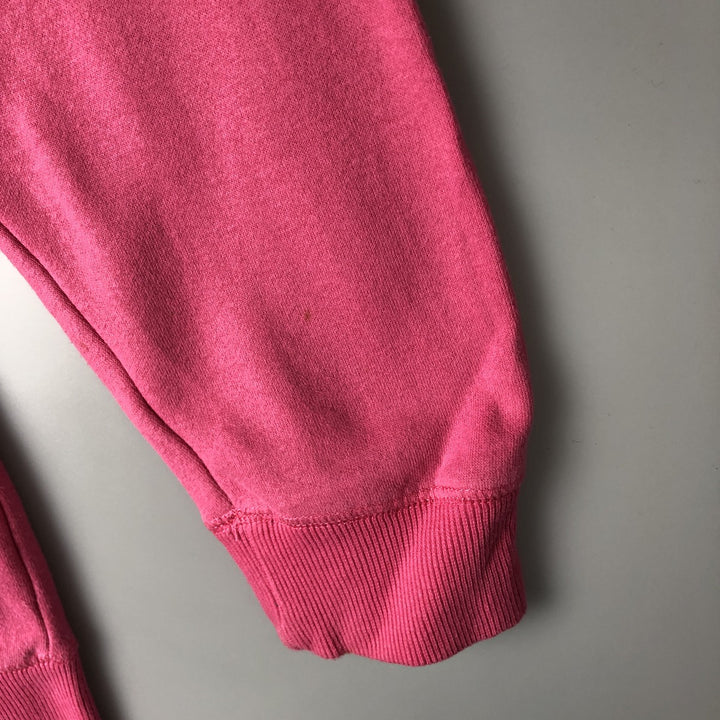 BLUE84 Fish Print Half-Zip Sweatshirt, Women's Size L cotton pink type Vintage Second Hand
