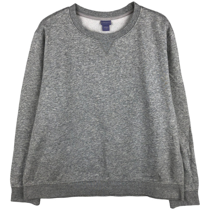 LAURA SCOTT plain blank sweatshirt, men's size XL cotton gray type Vintage Second Hand
