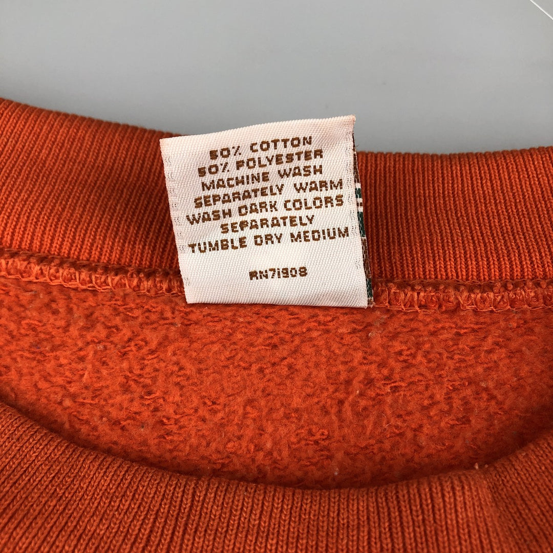 Vintage 90'S GALT SAND college sweatshirt, made in the USA, men's size XL cotton orange type Vintage Second Hand