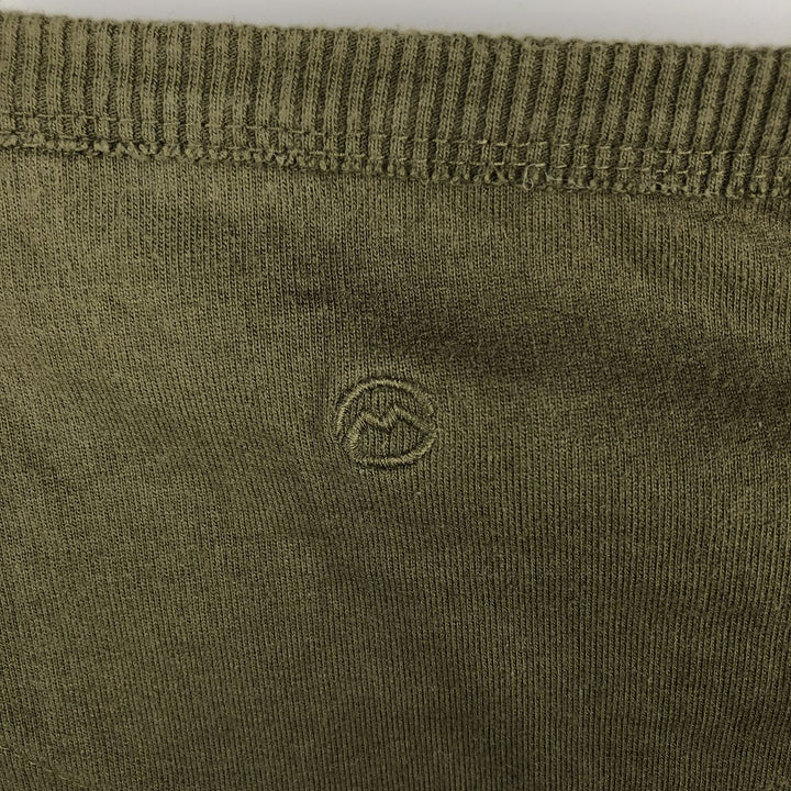 MAGELLAN plain blank sweatshirt, men's size S cotton Khaki type Vintage Second Hand
