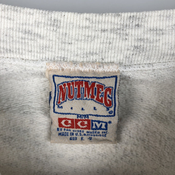 Vintage 1990'S NUTSMEG MLB Toronto Blue Jays Print Sweatshirt, Made in USA, Men's Size Medium unclear gray type Vintage Second Hand