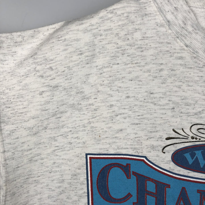 Vintage 1990'S NUTSMEG MLB Toronto Blue Jays Print Sweatshirt, Made in USA, Men's Size Medium unclear gray type Vintage Second Hand