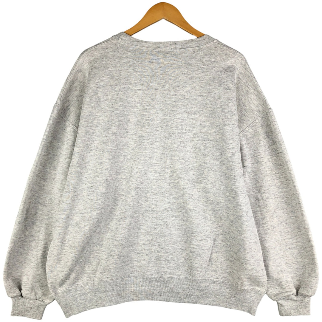 90'S Russell printed sweatshirt, sweatshirt, made in USA, men's XXL, vintage cotton gray type Vintage Second Hand