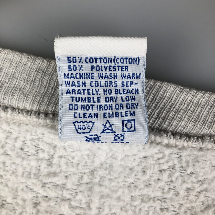 90'S Russell printed sweatshirt, sweatshirt, made in USA, men's XXL, vintage cotton gray type Vintage Second Hand