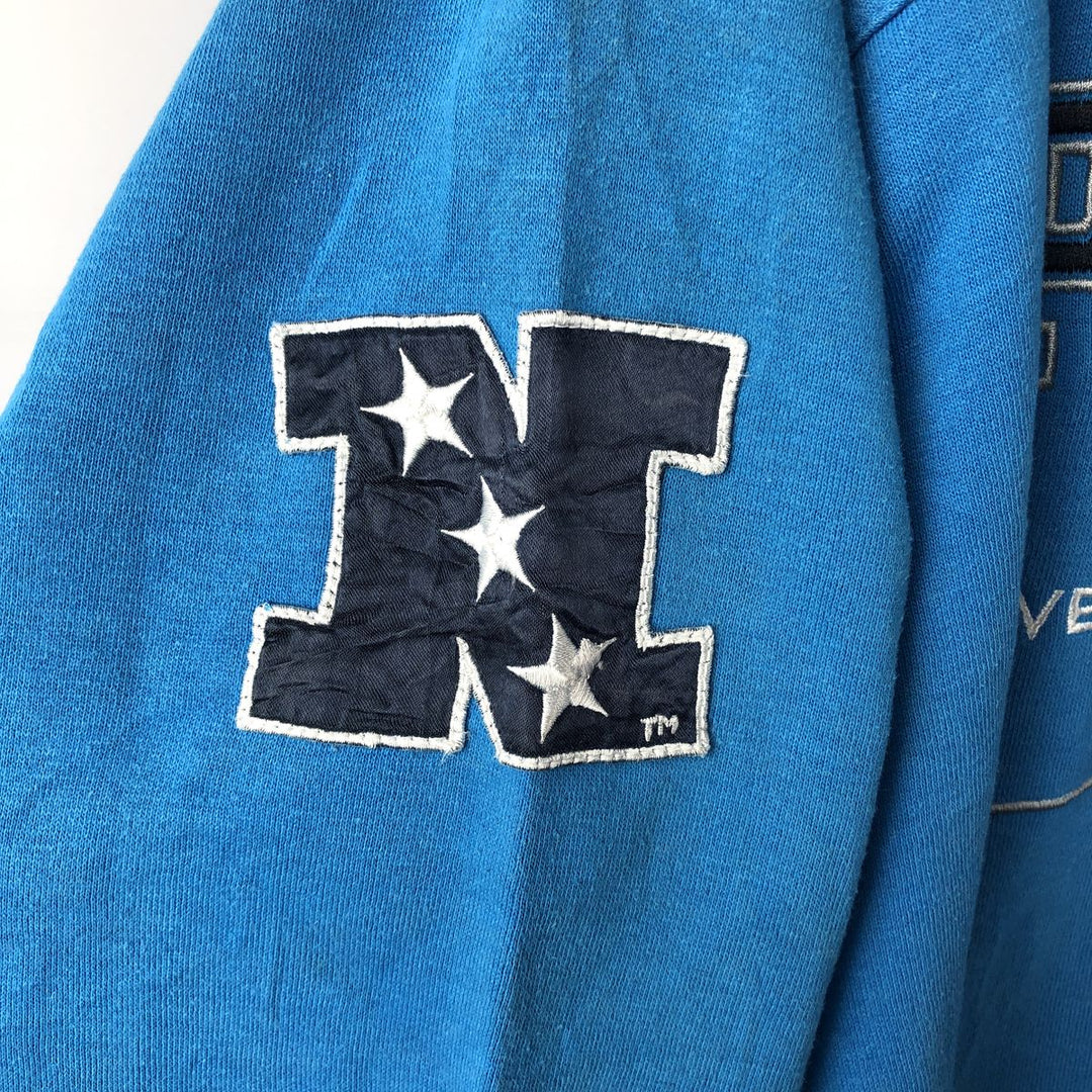Vintage 1990'S Lee Sport sweatshirt, size L, men's, NFL Carolina Panthers. polyester Blue type light blue Vintage Second Hand