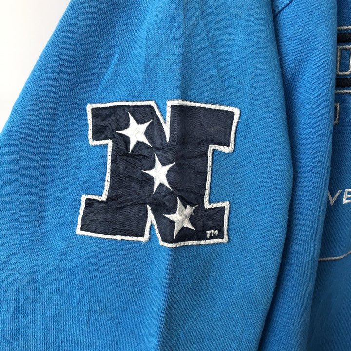 Vintage 1990'S Lee Sport sweatshirt, size L, men's, NFL Carolina Panthers. polyester Blue type light blue Vintage Second Hand
