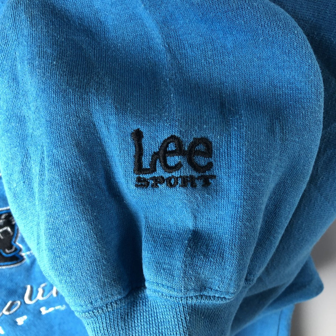 Vintage 1990'S Lee Sport sweatshirt, size L, men's, NFL Carolina Panthers. polyester Blue type light blue Vintage Second Hand
