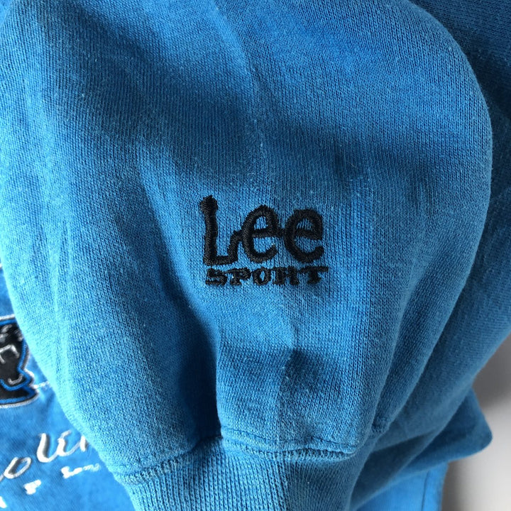 Vintage 1990'S Lee Sport sweatshirt, size L, men's, NFL Carolina Panthers. polyester Blue type light blue Vintage Second Hand