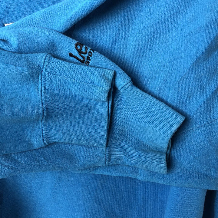 Vintage 1990'S Lee Sport sweatshirt, size L, men's, NFL Carolina Panthers. polyester Blue type light blue Vintage Second Hand