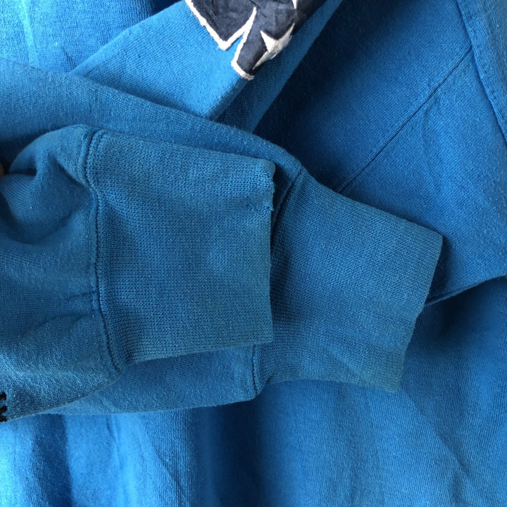 Vintage 1990'S Lee Sport sweatshirt, size L, men's, NFL Carolina Panthers. polyester Blue type light blue Vintage Second Hand