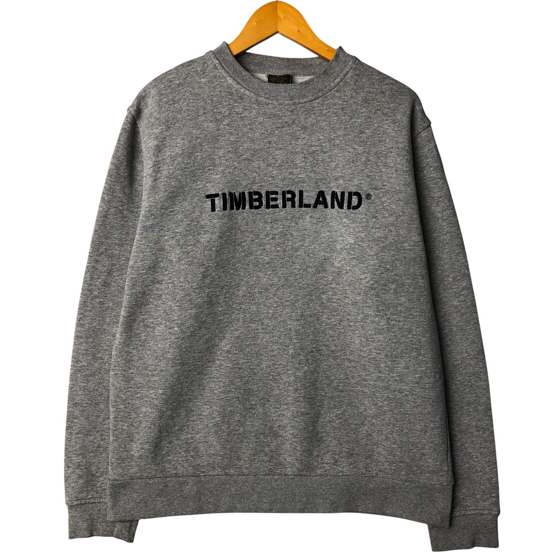 Vintage 90'S Timberland logo sweatshirt, size small, men's cotton gray type Vintage Second Hand