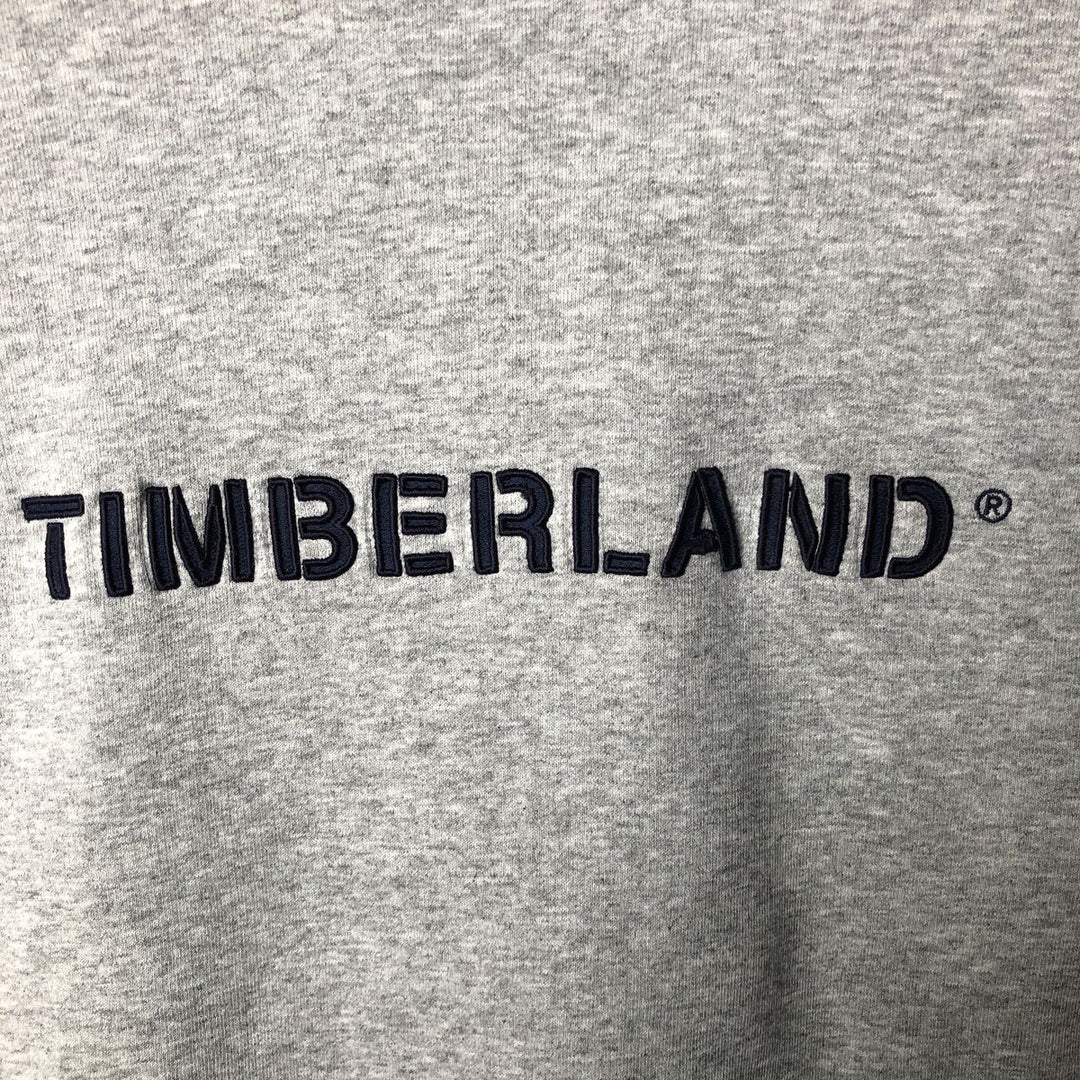 Vintage 90'S Timberland logo sweatshirt, size small, men's cotton gray type Vintage Second Hand