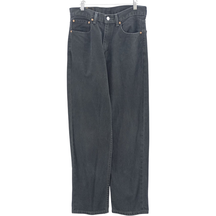 Levi's 550 Black Denim Tapered Denim Pants Men's W31 equivalent cotton black type Vintage Second Hand