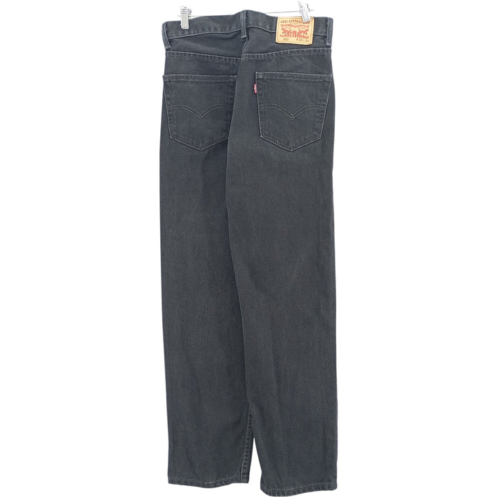 Levi's 550 Black Denim Tapered Denim Pants Men's W31 equivalent cotton black type Vintage Second Hand