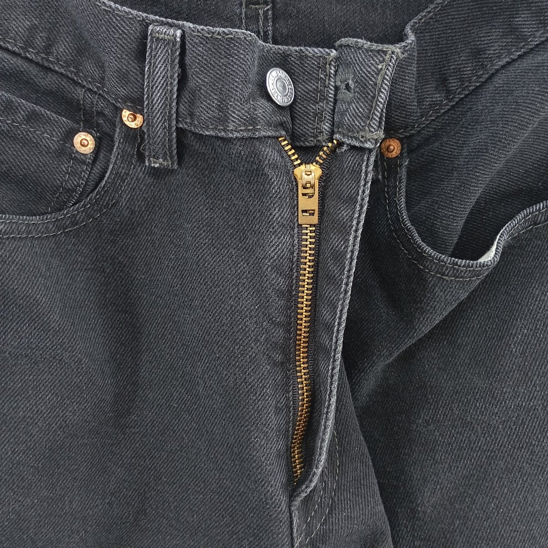 Levi's 550 Black Denim Tapered Denim Pants Men's W31 equivalent cotton black type Vintage Second Hand