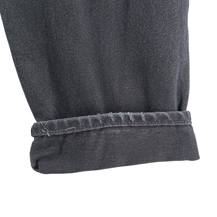 Levi's 550 Black Denim Tapered Denim Pants Men's W31 equivalent cotton black type Vintage Second Hand