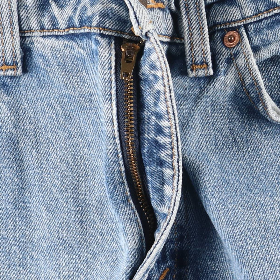 90'S Levi's 550-4891 Relaxed Fit Tapered Leg Denim Pants, Made in USA, Women's Size L (W28), Vintage cotton blue type Vintage Second Hand