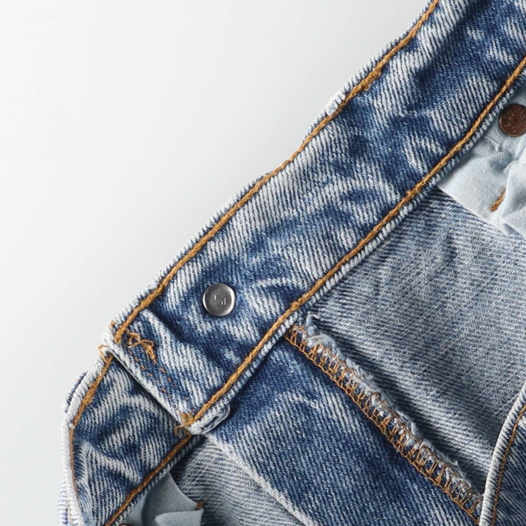 90'S Levi's 550-4891 Relaxed Fit Tapered Leg Denim Pants, Made in USA, Women's Size L (W28), Vintage cotton blue type Vintage Second Hand