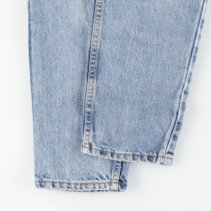 90'S Levi's 550-4891 Relaxed Fit Tapered Leg Denim Pants, Made in USA, Women's Size L (W28), Vintage cotton blue type Vintage Second Hand