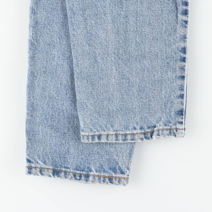 90'S Levi's 550-4891 Relaxed Fit Tapered Leg Denim Pants, Made in USA, Women's Size L (W28), Vintage cotton blue type Vintage Second Hand