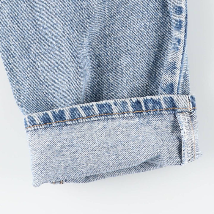 90'S Levi's 550-4891 Relaxed Fit Tapered Leg Denim Pants, Made in USA, Women's Size L (W28), Vintage cotton blue type Vintage Second Hand