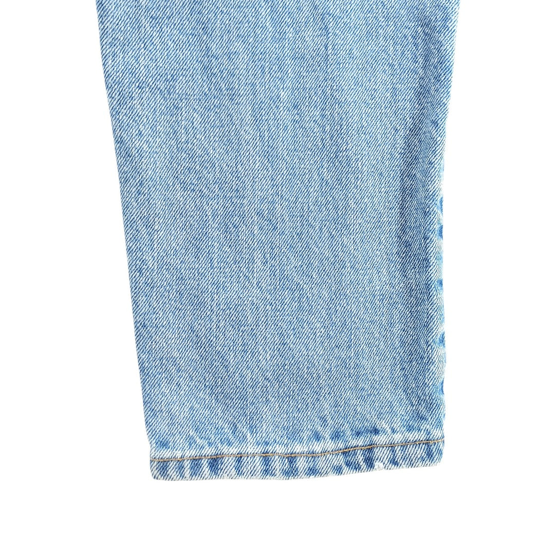 90'S Levi's 550-4891 Relaxed Fit Tapered Leg Denim Pants, Made in USA, Women's Size L (W28), Vintage cotton blue type Vintage Second Hand