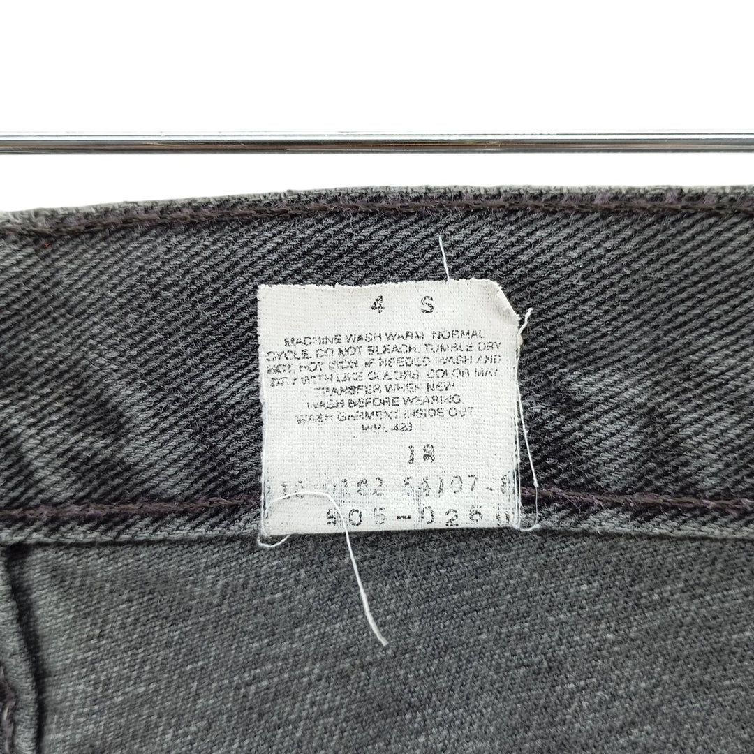 Levi's 505 REGULAR FIT Black Denim Tapered Denim Pants Men's W32 equivalent cotton black type Vintage Second Hand