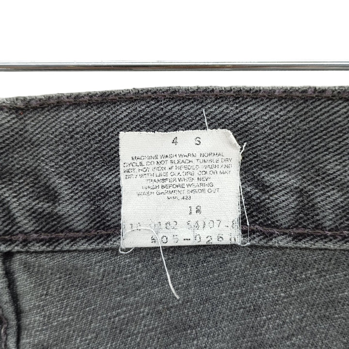 Levi's 505 REGULAR FIT Black Denim Tapered Denim Pants Men's W32 equivalent cotton black type Vintage Second Hand