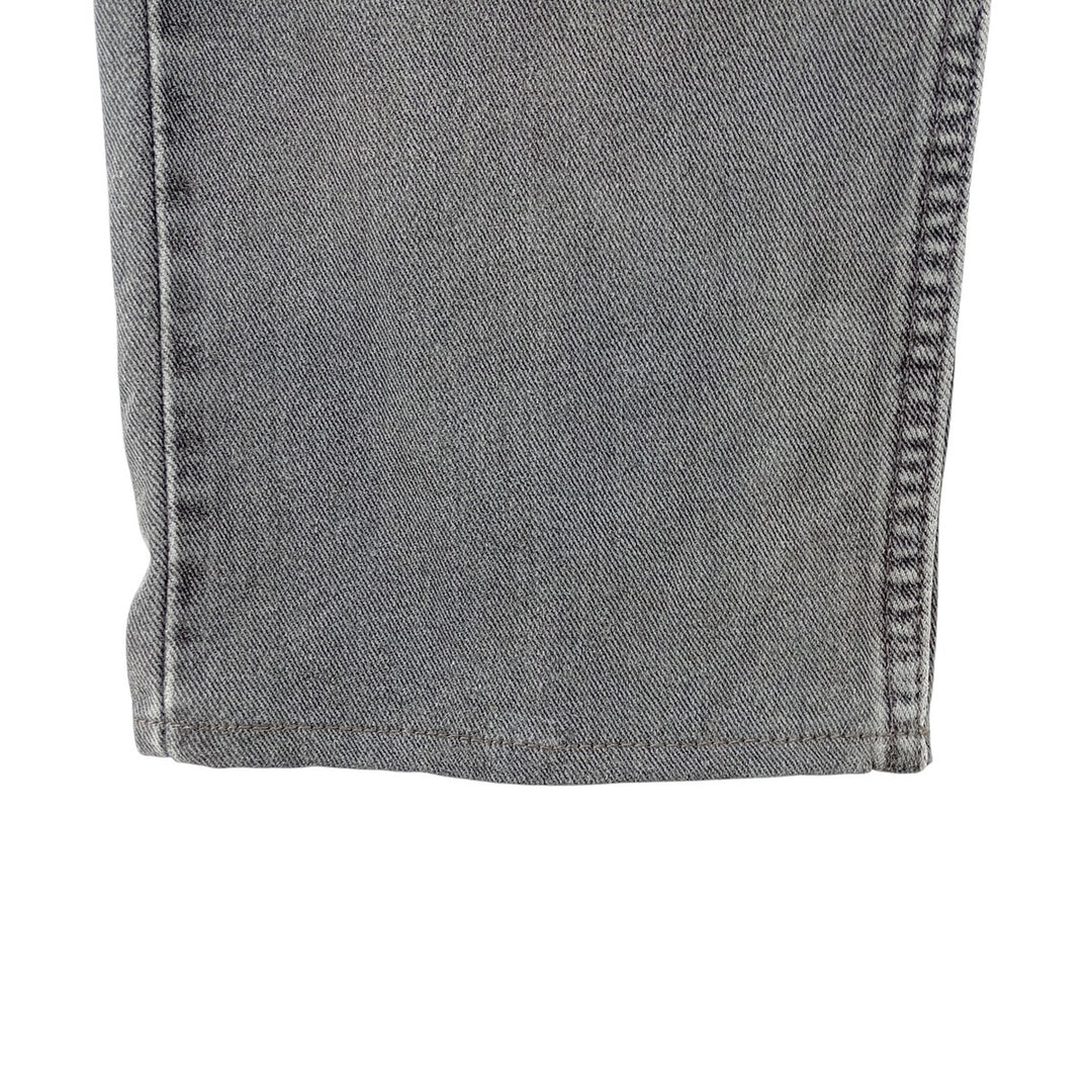 Levi's 505 REGULAR FIT Black Denim Tapered Denim Pants Men's W32 equivalent cotton black type Vintage Second Hand