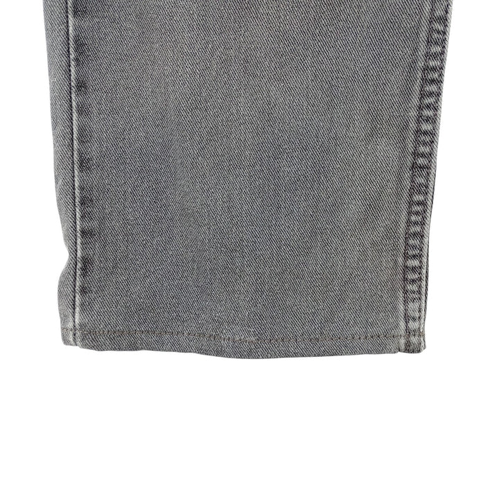 Levi's 505 REGULAR FIT Black Denim Tapered Denim Pants Men's W32 equivalent cotton black type Vintage Second Hand