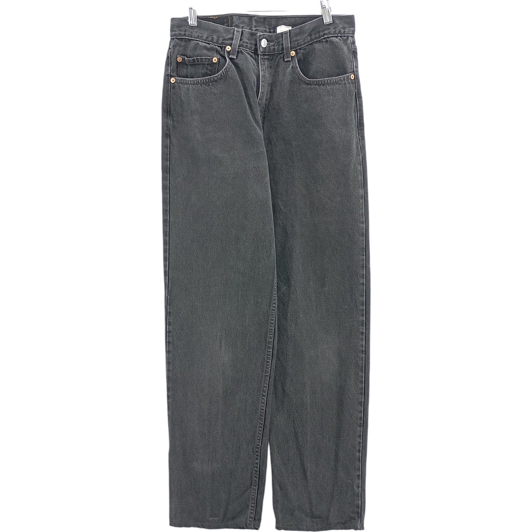 90'S Levi's 550-0260 Black Denim Tapered Denim Pants, Men's, Size W35, Vintage cotton black type Vintage Second Hand
