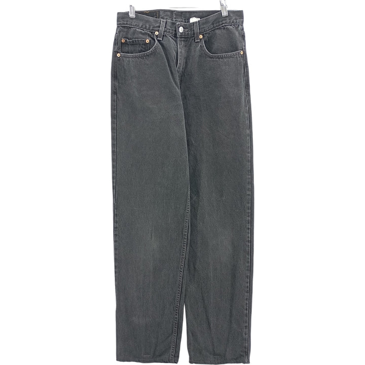 90'S Levi's 550-0260 Black Denim Tapered Denim Pants, Men's, Size W35, Vintage cotton black type Vintage Second Hand