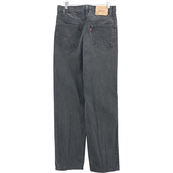 90'S Levi's 550-0260 Black Denim Tapered Denim Pants, Men's, Size W35, Vintage cotton black type Vintage Second Hand