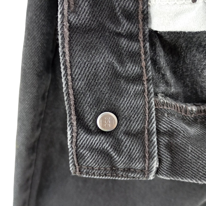 90'S Levi's 550-0260 Black Denim Tapered Denim Pants, Men's, Size W35, Vintage cotton black type Vintage Second Hand