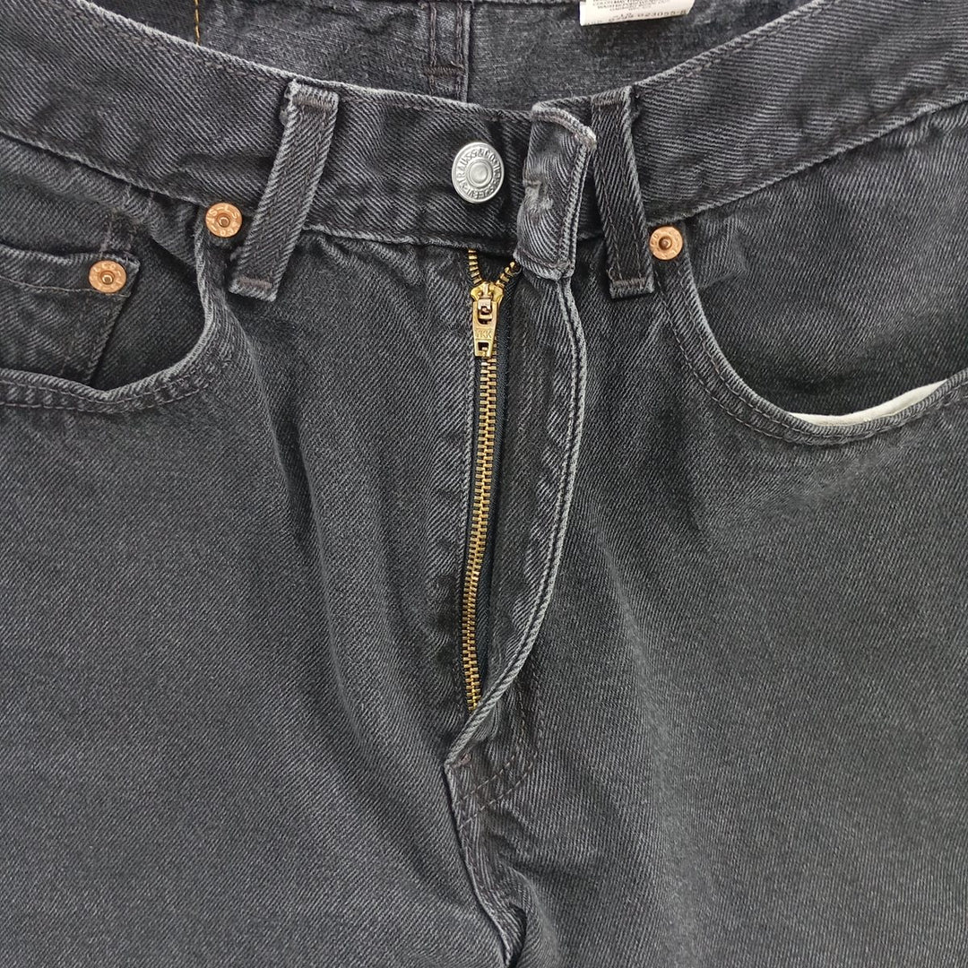 90'S Levi's 550-0260 Black Denim Tapered Denim Pants, Men's, Size W35, Vintage cotton black type Vintage Second Hand