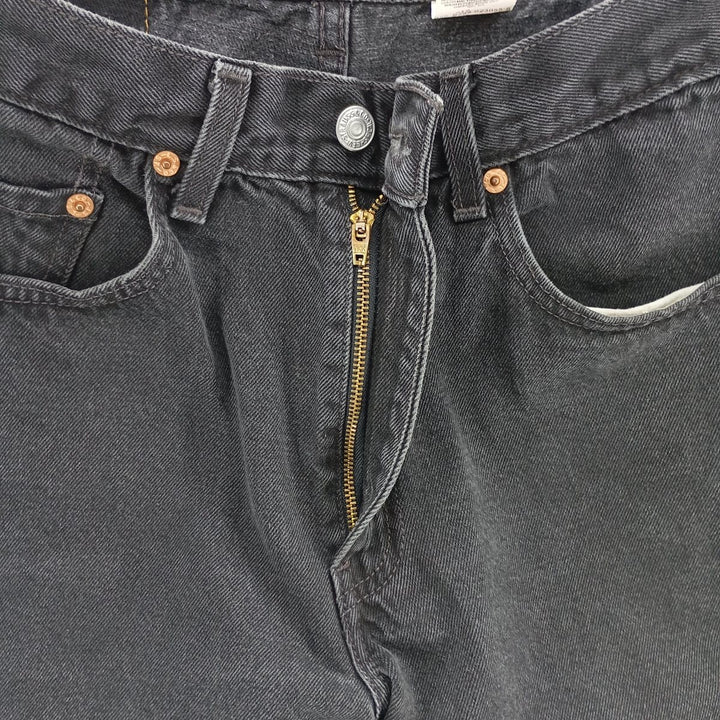 90'S Levi's 550-0260 Black Denim Tapered Denim Pants, Men's, Size W35, Vintage cotton black type Vintage Second Hand