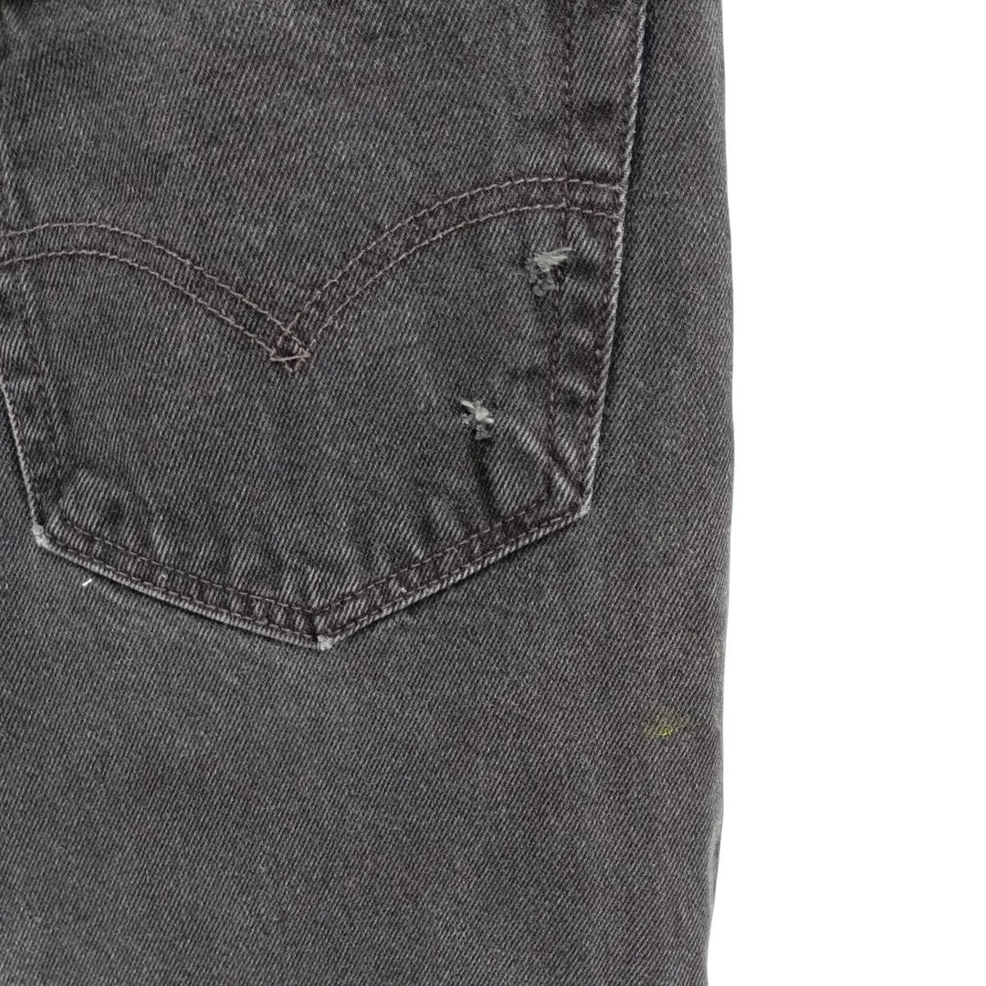 90'S Levi's 550-0260 Black Denim Tapered Denim Pants, Men's, Size W35, Vintage cotton black type Vintage Second Hand