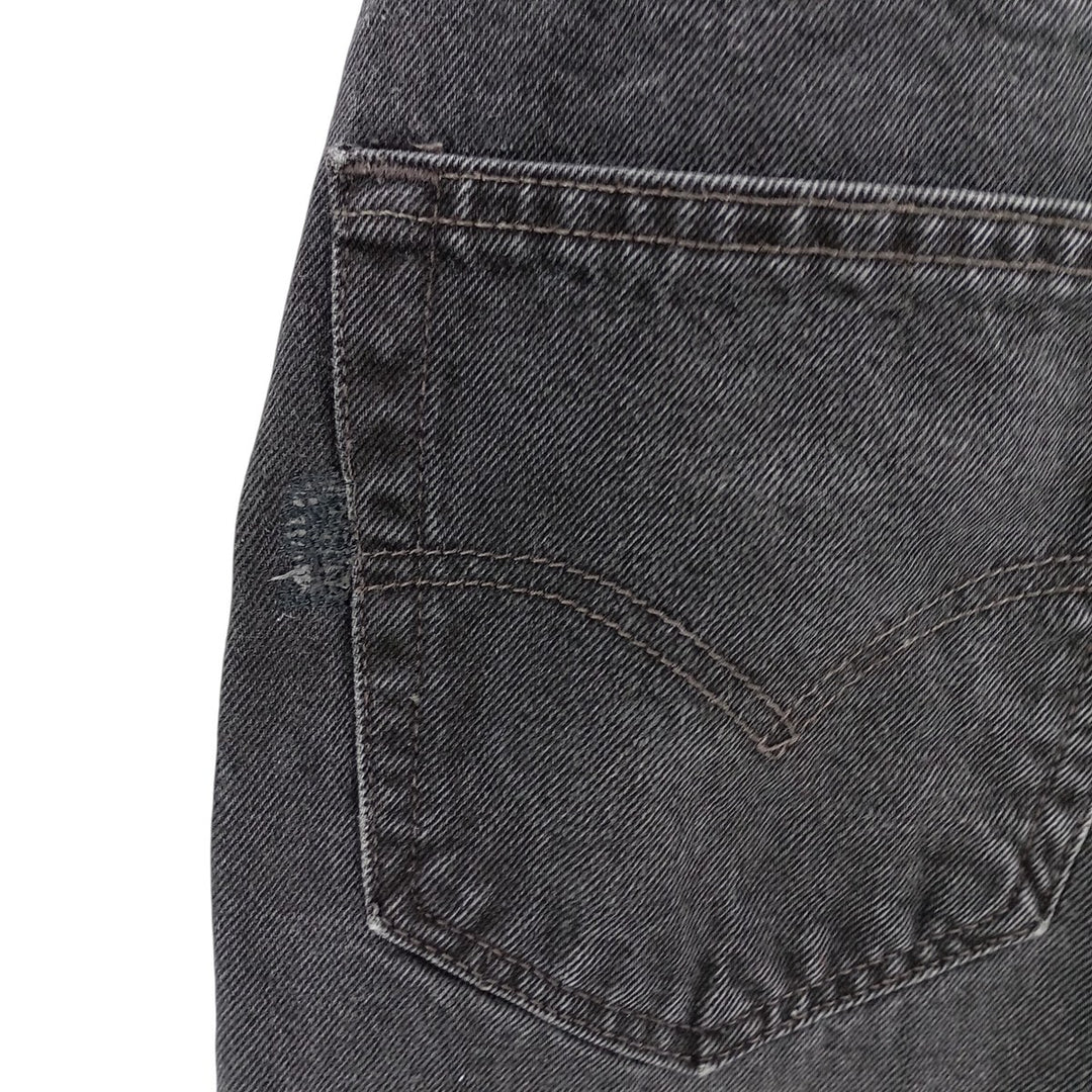 90'S Levi's 550-0260 Black Denim Tapered Denim Pants, Men's, Size W35, Vintage cotton black type Vintage Second Hand
