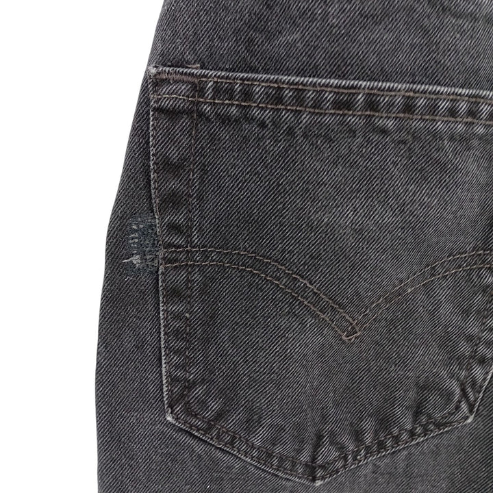 90'S Levi's 550-0260 Black Denim Tapered Denim Pants, Men's, Size W35, Vintage cotton black type Vintage Second Hand