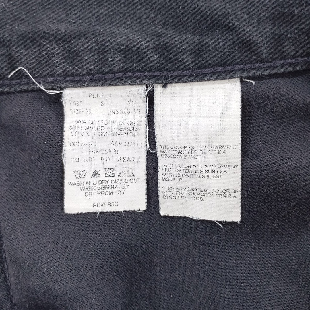 2000'S Tommy Hilfiger Jeans black denim tapered denim pants for men, size W30 cotton black type Vintage Second Hand