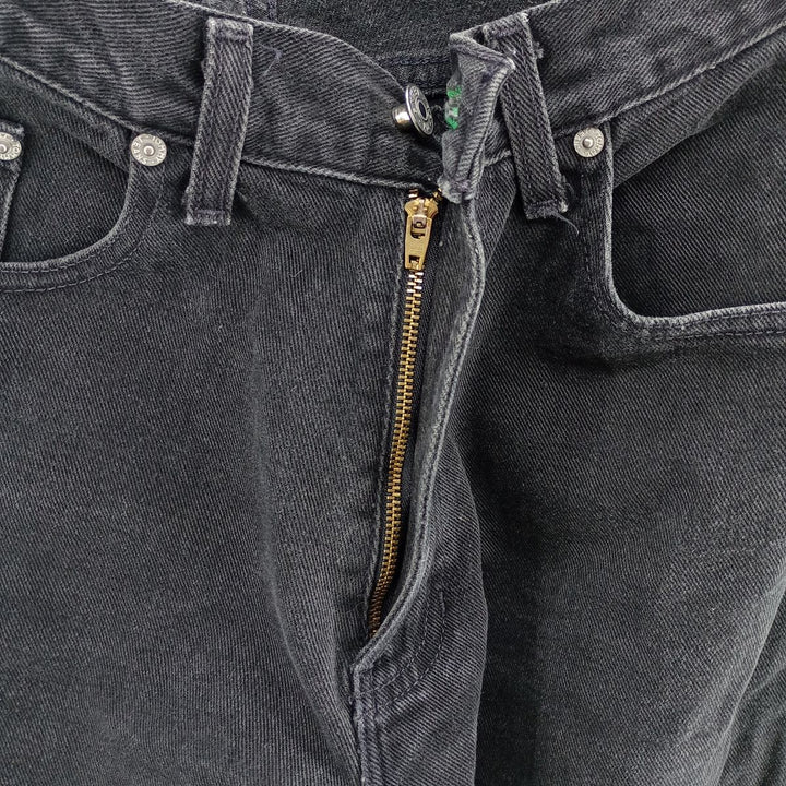 2000'S Tommy Hilfiger Jeans black denim tapered denim pants for men, size W30 cotton black type Vintage Second Hand