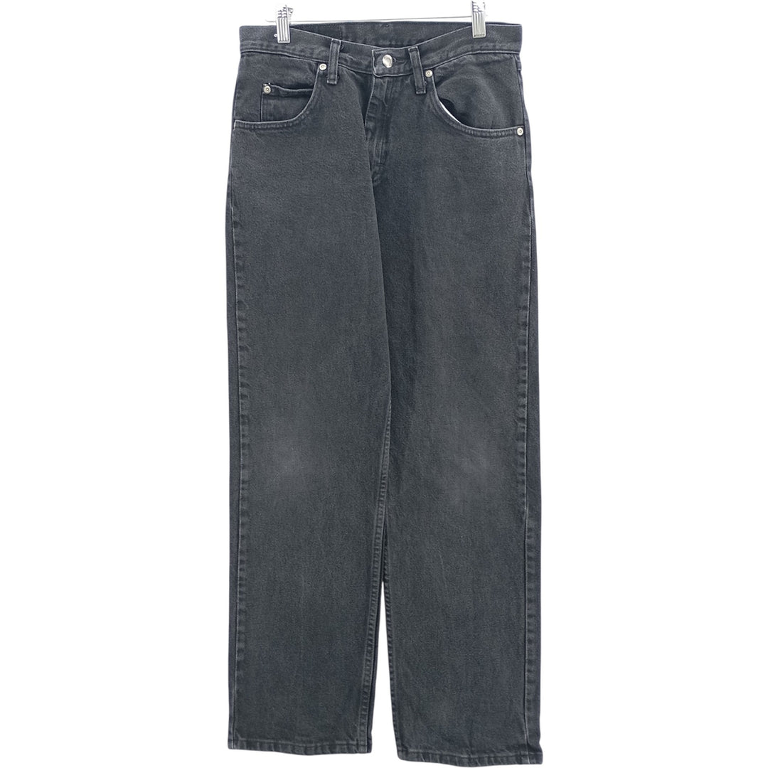 2000'S Wrangler black denim straight-leg denim pants, men's size W30 cotton black type Vintage Second Hand