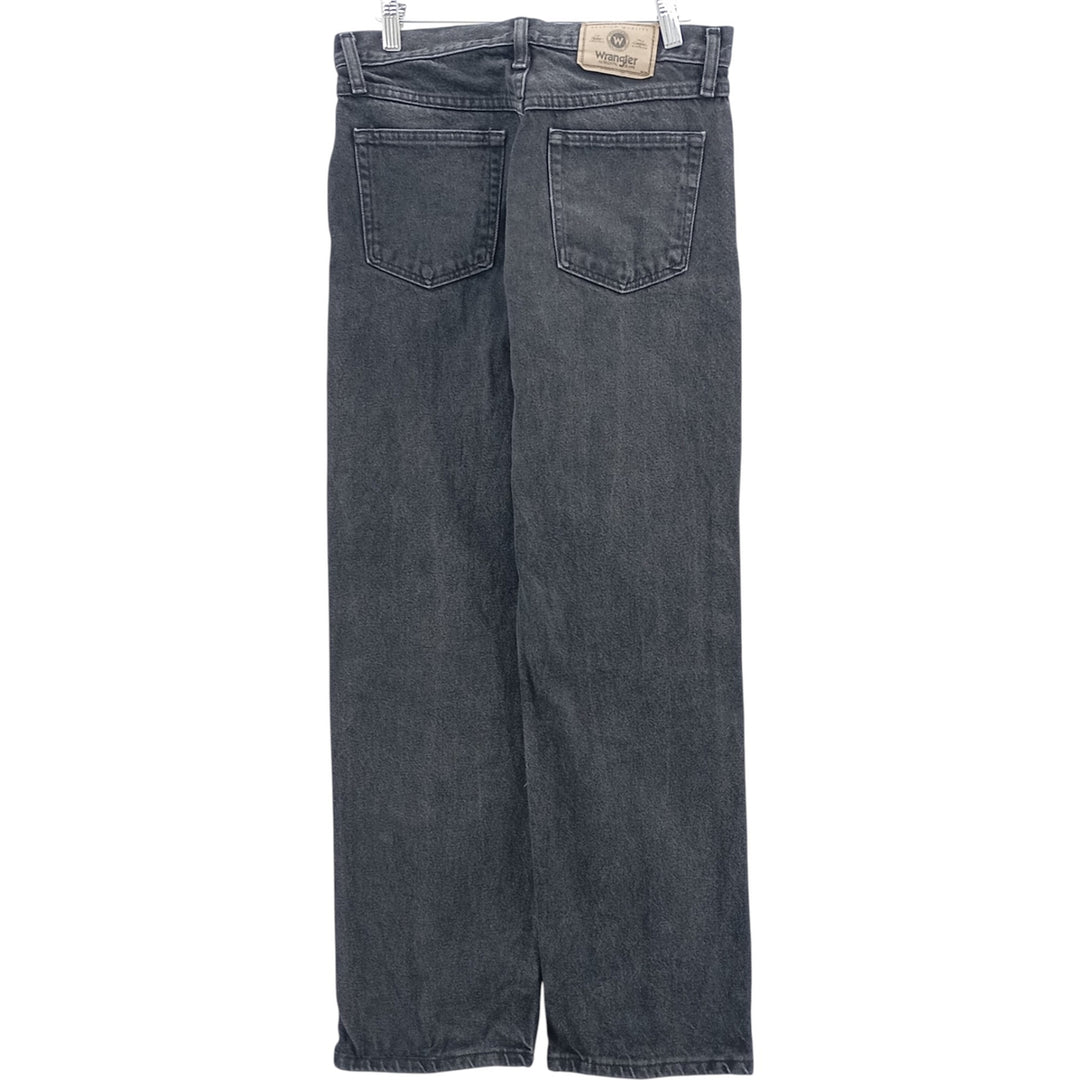 2000'S Wrangler black denim straight-leg denim pants, men's size W30 cotton black type Vintage Second Hand