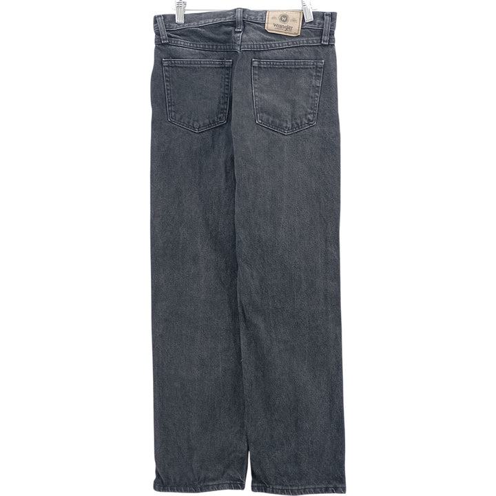 2000'S Wrangler black denim straight-leg denim pants, men's size W30 cotton black type Vintage Second Hand