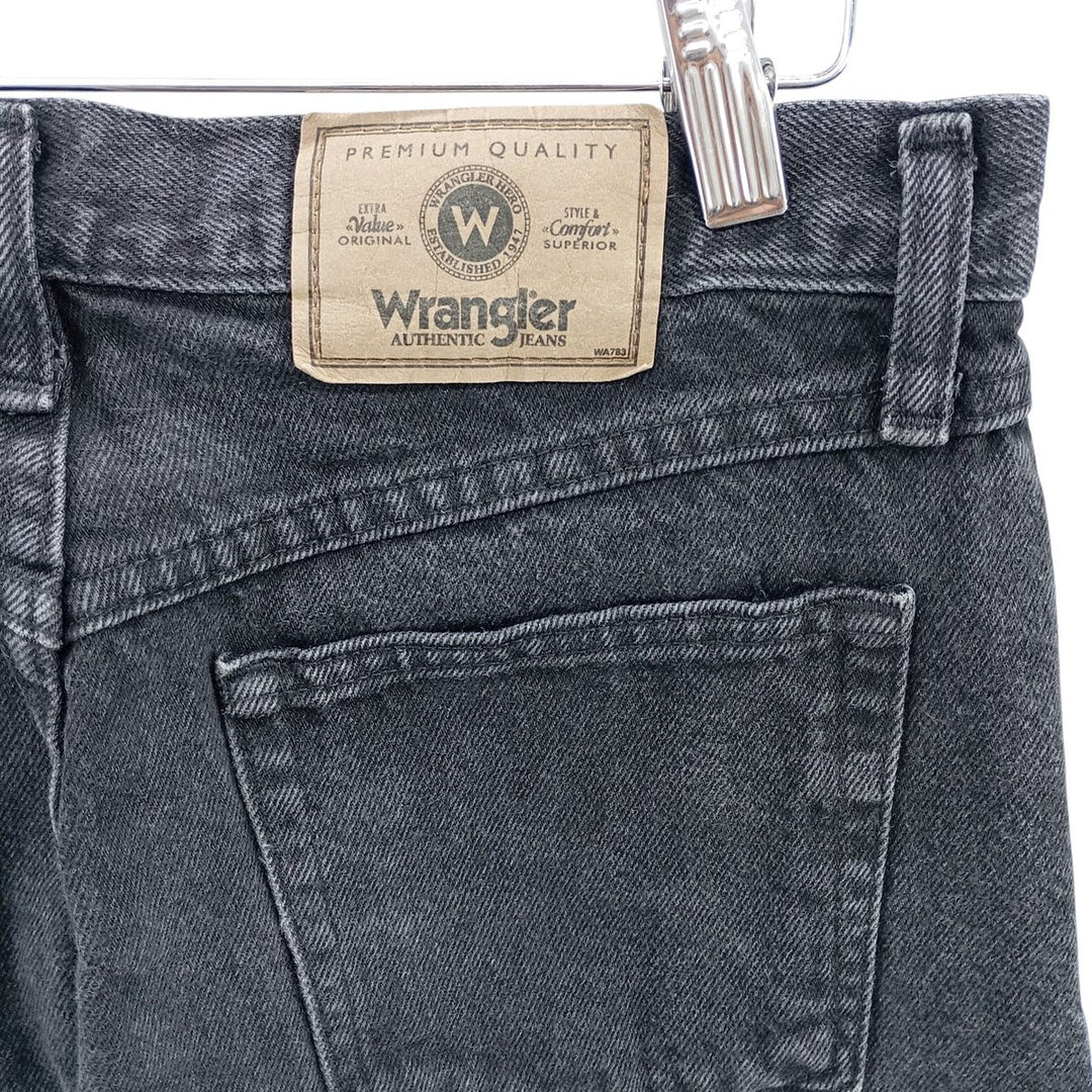 2000'S Wrangler black denim straight-leg denim pants, men's size W30 cotton black type Vintage Second Hand