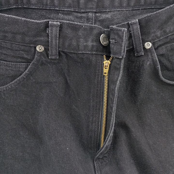 Wrangler Men's Vintage Black Denim Straight Leg Denim Pants, Size W32 cotton black type Vintage Second Hand