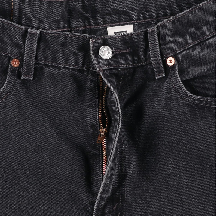 90'S Levi's 550-0260 Relaxed Fit Tapered Denim Pants, Black, Men's, Size 34 (Vintage) cotton black type Vintage Second Hand