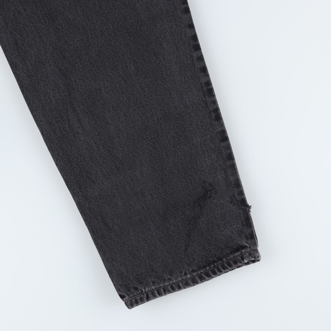 90'S Levi's 550-0260 Relaxed Fit Tapered Denim Pants, Black, Men's, Size 34 (Vintage) cotton black type Vintage Second Hand