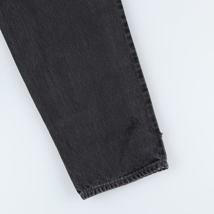 90'S Levi's 550-0260 Relaxed Fit Tapered Denim Pants, Black, Men's, Size 34 (Vintage) cotton black type Vintage Second Hand