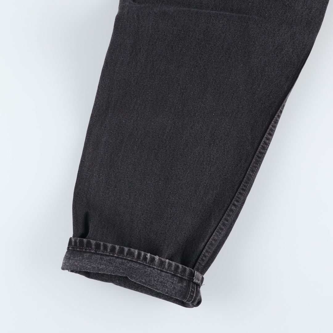 90'S Levi's 550-0260 Relaxed Fit Tapered Denim Pants, Black, Men's, Size 34 (Vintage) cotton black type Vintage Second Hand